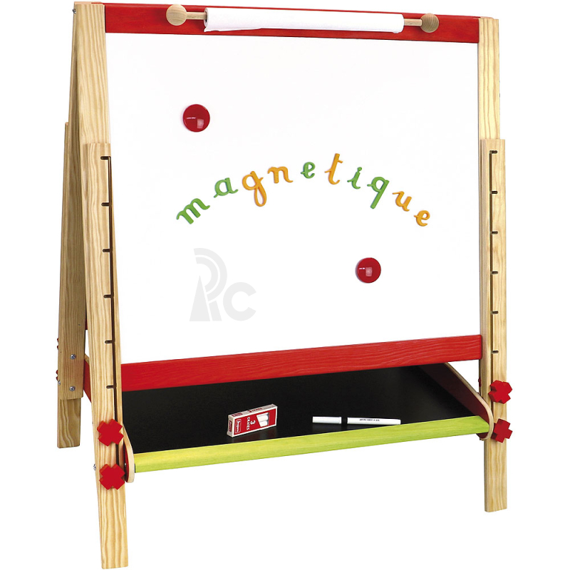 Jeujura Dřevěná multiaktivní tabule se vzory 66x54 cm a příslušenstvím