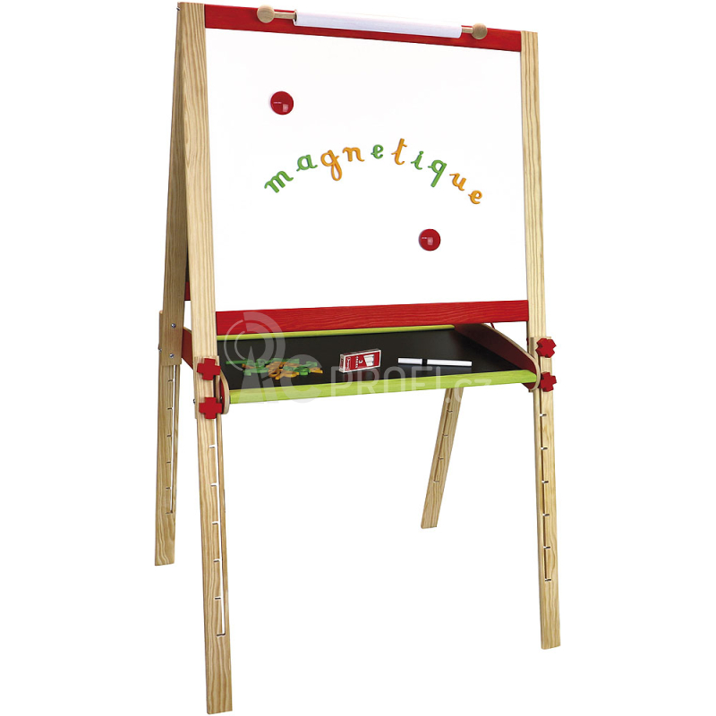 Jeujura Dřevěná multiaktivní tabule se vzory 66x54 cm a příslušenstvím
