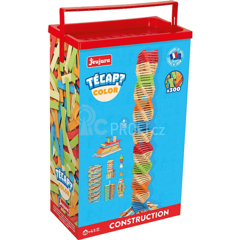 Jeujura Dřevěná stavebnice Técap Color 300 dílů