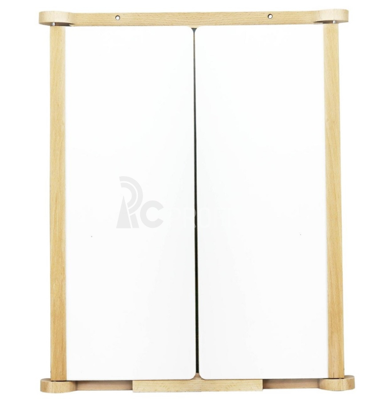 Jeujura Dřevěná trojkřídlá oboustranná tabule 82x56 cm s příslušenstvím