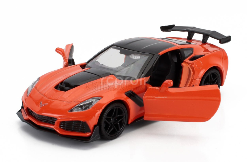 Johnny lightning Chevrolet Corvette Zr1 2019 1:24 Oranžová Černá