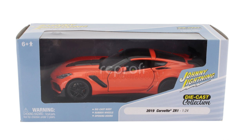 Johnny lightning Chevrolet Corvette Zr1 2019 1:24 Oranžová Černá
