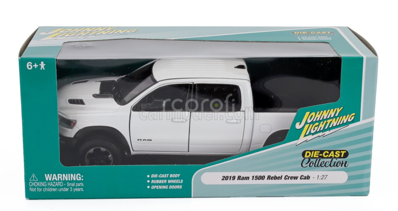 Johnny lightning Dodge Ram 1500 Rebel Crew Cab Pick-up 2019 1:27 Bílá