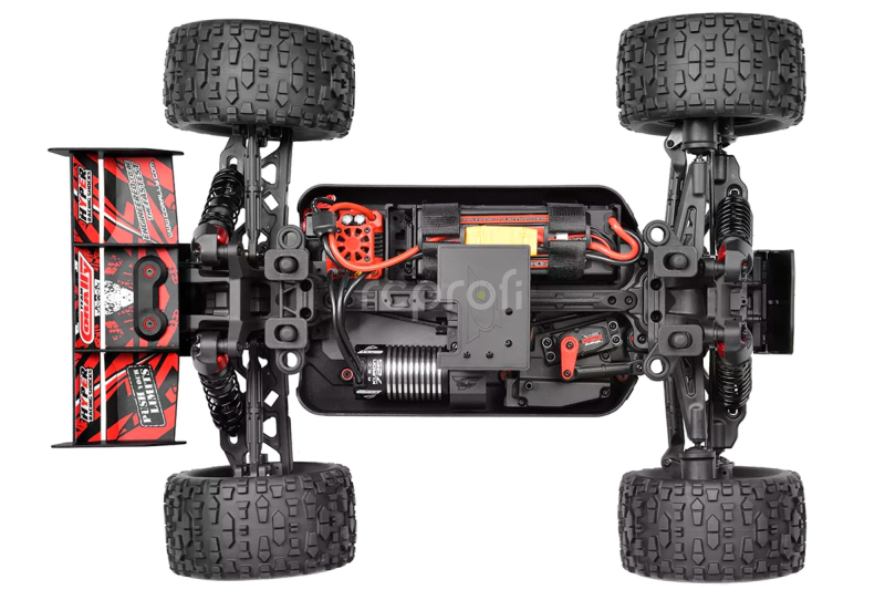 RC auto KAGAMA-4 Monster Truck 4WD 3-4S RTR, červená