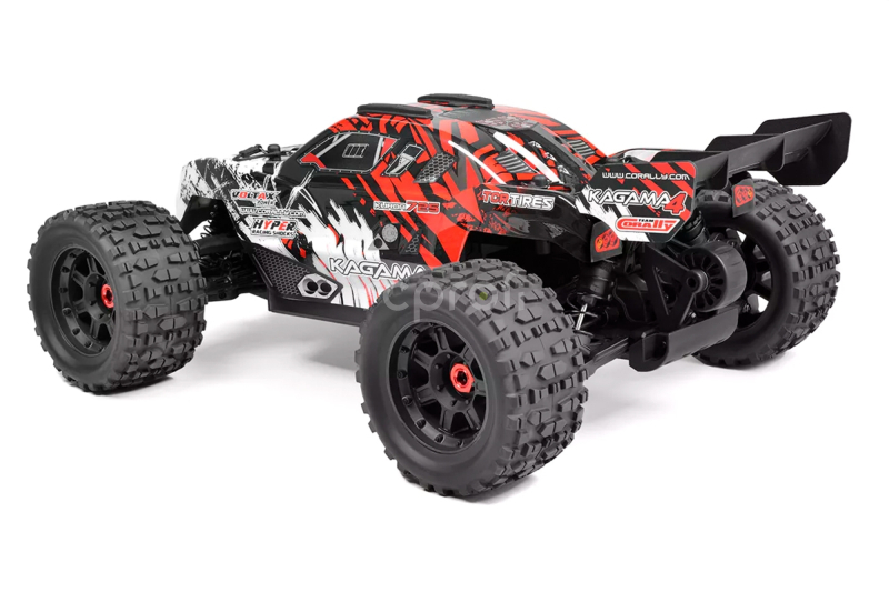 RC auto KAGAMA-4 Monster Truck 4WD 3-4S RTR, červená