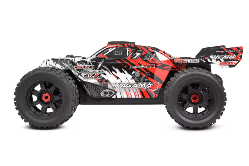 RC auto KAGAMA-4 Monster Truck 4WD 3-4S RTR, červená