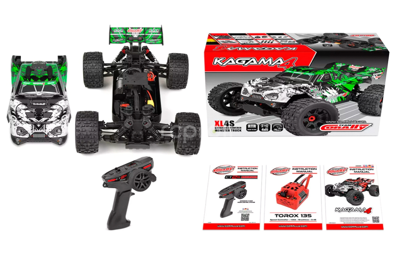RC auto KAGAMA-4 Monster Truck 4WD 3-4S RTR, zelená