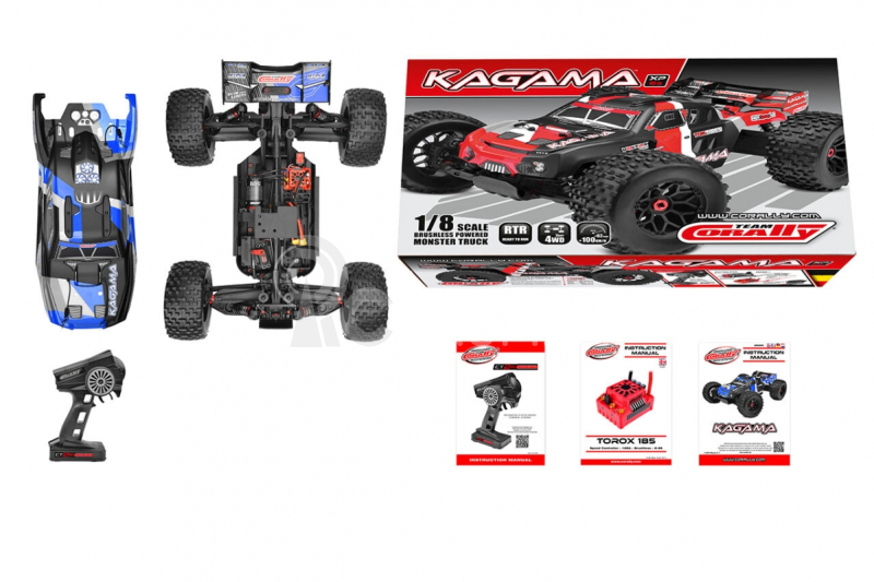 KAGAMA XP 6S - 1/8 Monster Truck 4WD - RTR - Brushless Power 6S, modrá