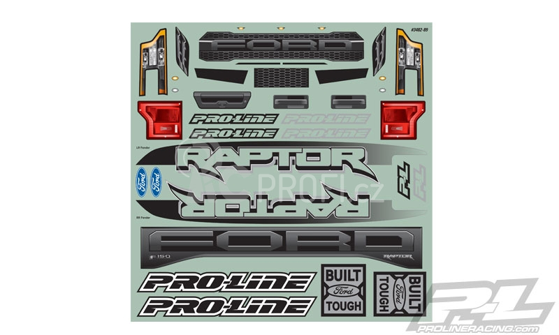 Karoserie čirá 2017 Ford Raptor, předříznutá