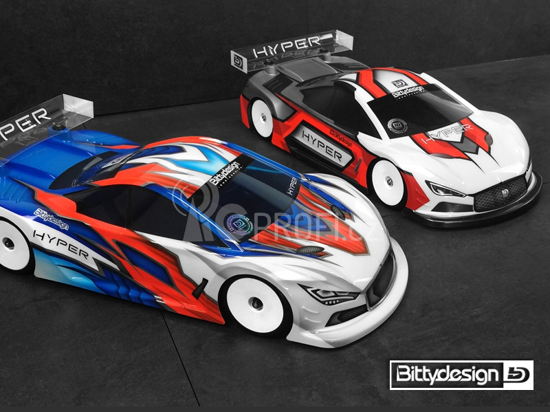 Karoserie čirá Bittydesign HYPER - (190 mm) - lehká