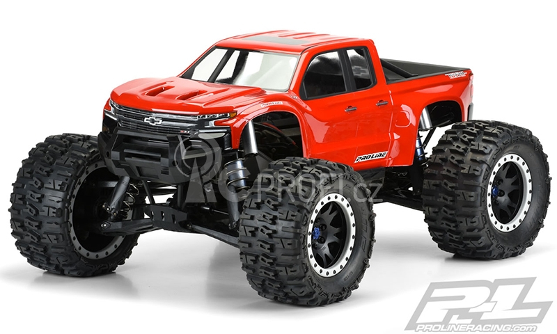 Karoserie čirá, předříznutá, 2019 Chevy Silverado Z71 Trail Boss pro TRAXXAS X-MAXX