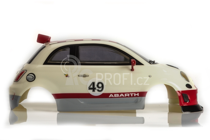 Karoserie lakovaná, Fiat 500 Abarth, nálepky, příslušenství (200mm)