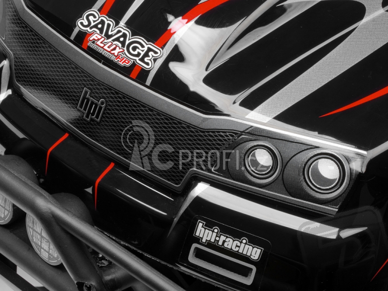 Karoserie lakovaná Savage Flux HP GT-2 (černo/šedo/červená)