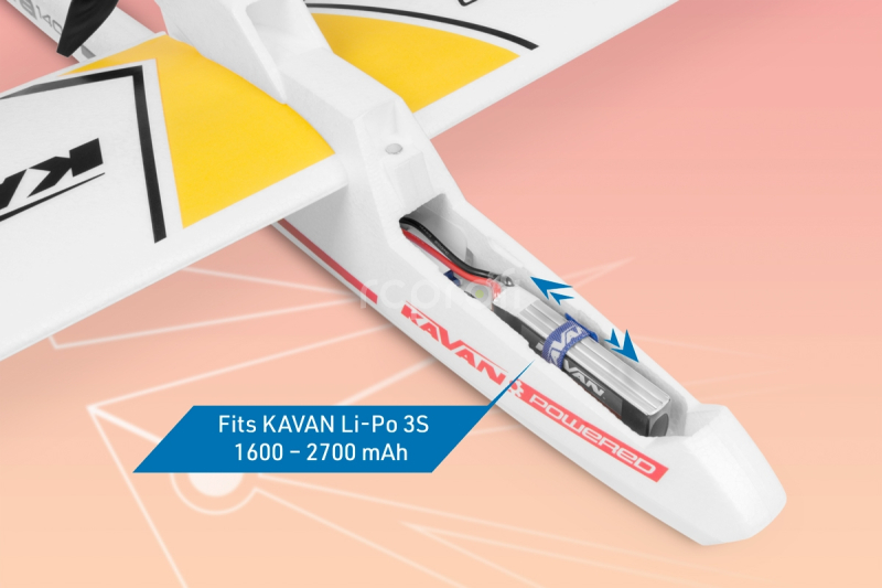 RC letadlo KAVAN Beta 1400 ARF, červená