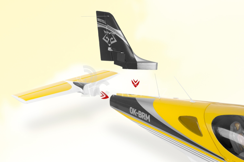 RC letadlo KAVAN Bristell B23 1600mm ARF, bílá