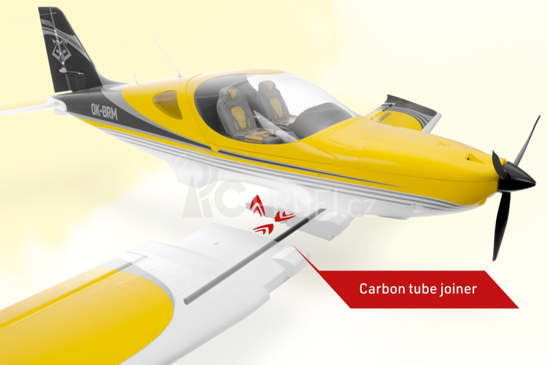 RC letadlo KAVAN Bristell B23 1600mm ARF, bílá