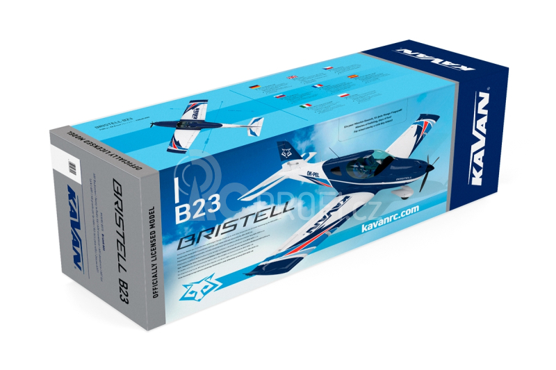 RC letadlo KAVAN Bristell B23 1600mm ARF, modrá