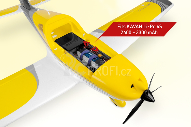 KAVAN Bristell B23 1600mm ARF - žlutá - Použitý