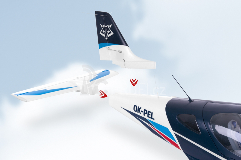 KAVAN Bristell B23 1600mm s R8 Rx - modrá