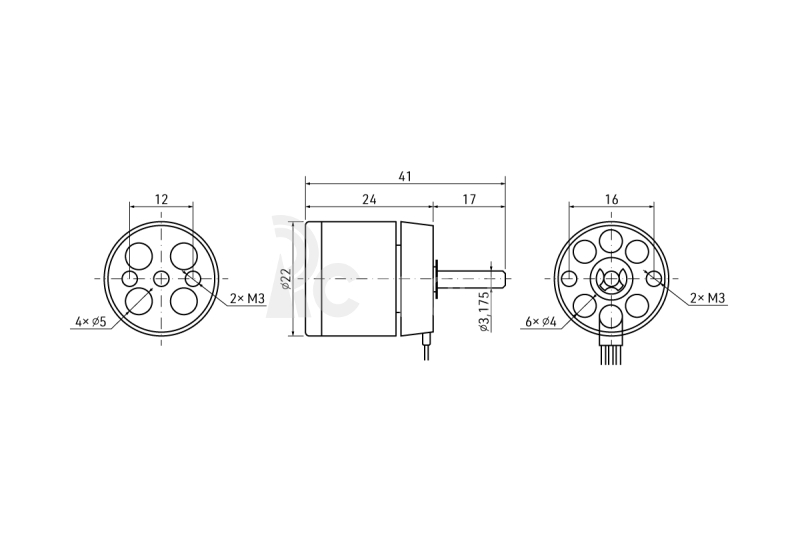 KAVAN Brushless Motor C2225-2000