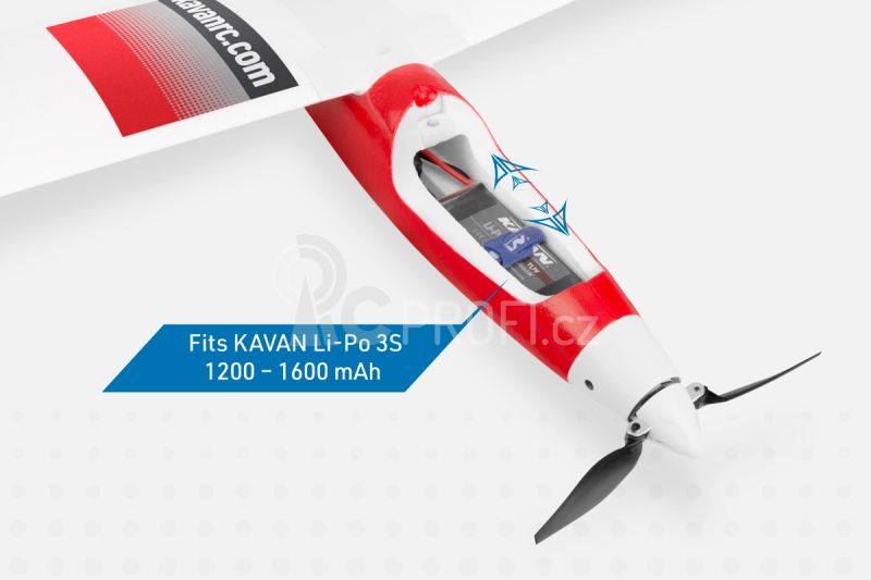RC letadlo KAVAN Falke 1800mm ARF, červená