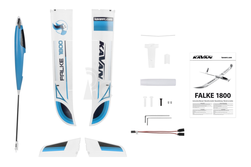 KAVAN Falke 1800mm s R6 vario Rx - modrá
