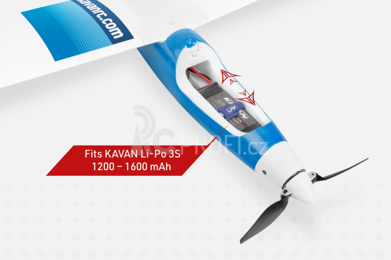 KAVAN Falke 1800mm s R6 vario Rx - modrá