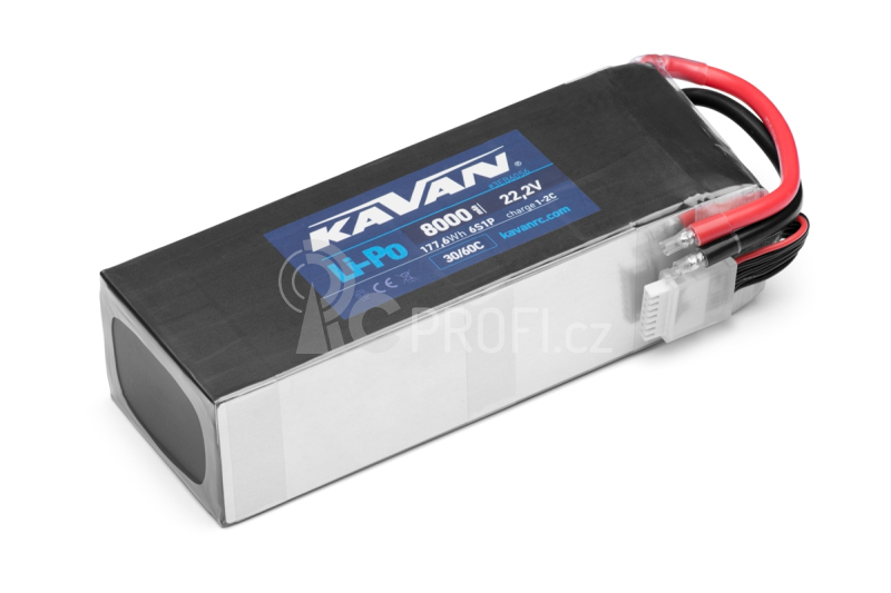 KAVAN - Li-Po 8000 mAh/22,2V 30/60C, 177,6 Wh