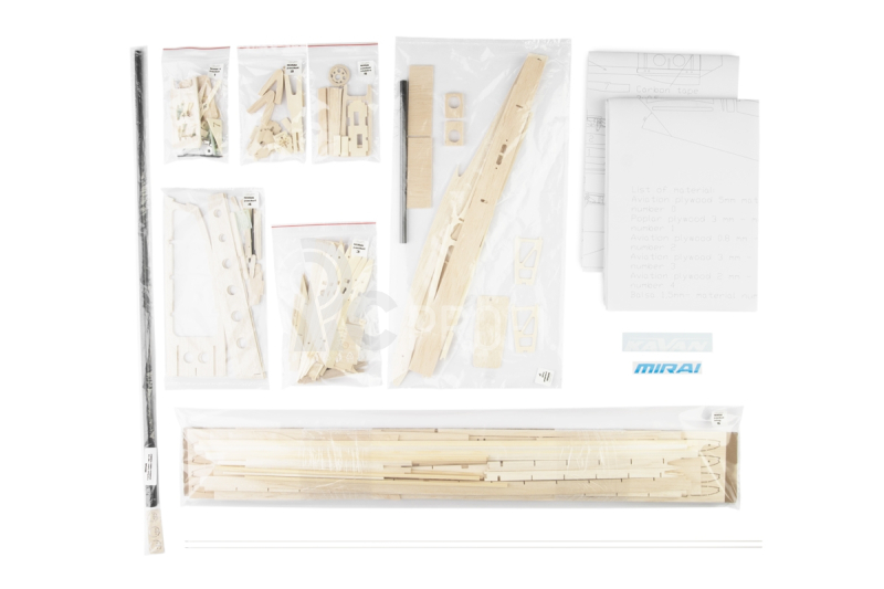 RC letadlo KAVAN Mirai V-tail větroň kit 1995mm
