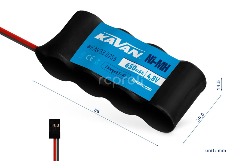 KAVAN NiMh 650mAh/4,8V Rx pack