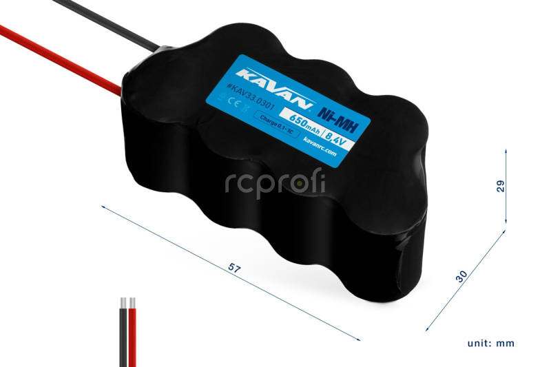 KAVAN NiMh 650mAh/8,4V - kostka