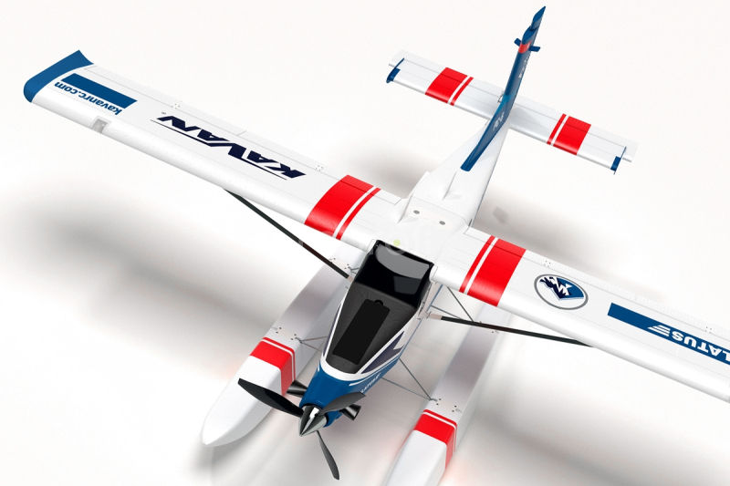RC letadlo KAVAN Pilatus PC-6 Porter 1500mm ARF, modrá