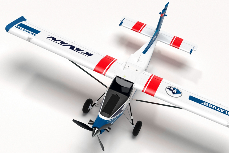 KAVAN Pilatus PC-6 Porter 1500mm s R8 Rx - modrá