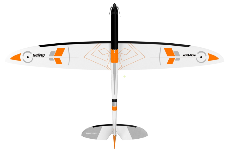 RC letadlo KAVAN Twisty 1512mm, oranžová