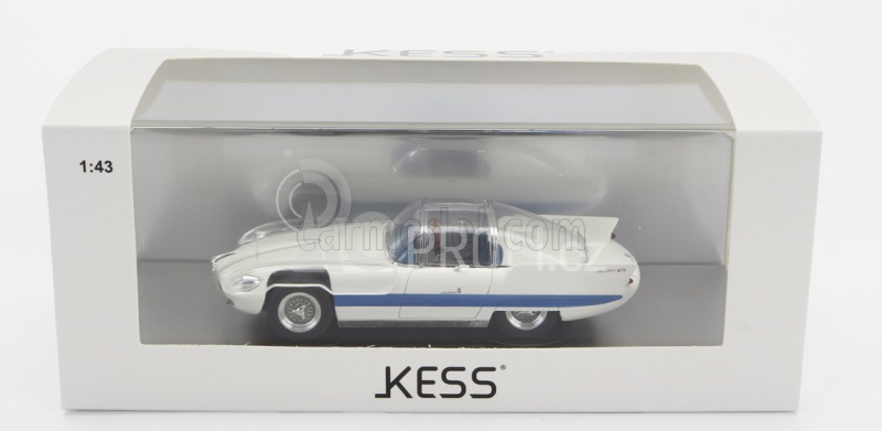 Kess-model Alfa romeo 6c 3000 Superflow I Pininfarina 1956 1:43 Bílá Modrá