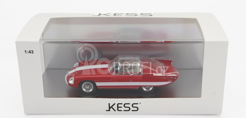 Kess-model Alfa romeo 6c 3000 Superflow Ii Pininfarina 1956 1:43 Červená Bílá