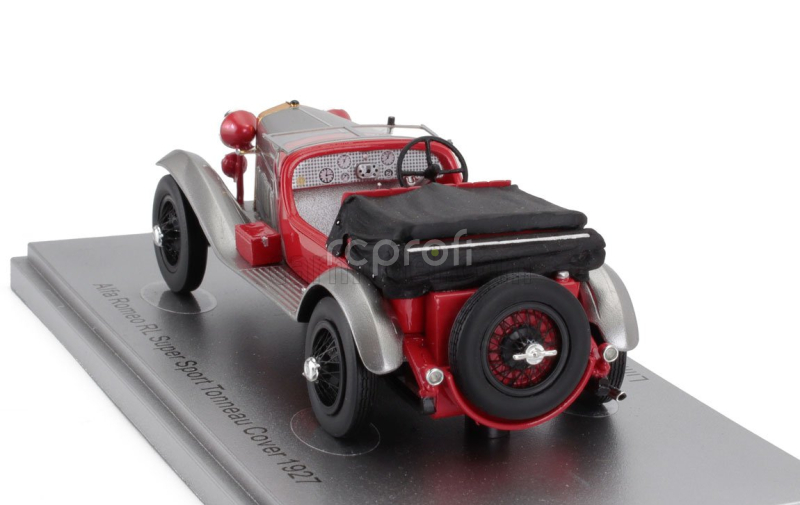Kess-model Alfa romeo Rl Super Sport 4 Seat - 4 Posti - With Covered Seat 1927 1:43 Červená Stříbrná Černá