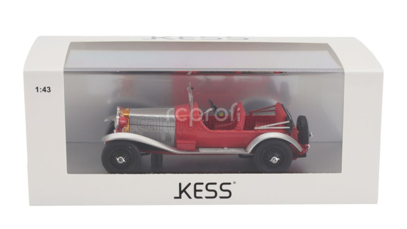 Kess-model Alfa romeo Rl Super Sport 4 Seat - 4 Posti - Without Covered Seat 1927 1:43 Červená Stříbrná