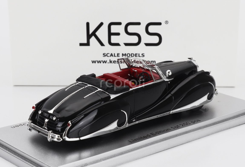 Kess-model Bentley Mk Vi Sn.b25071 Franay Drophead Coupe Cabriolet Open 1947 1:43 Black
