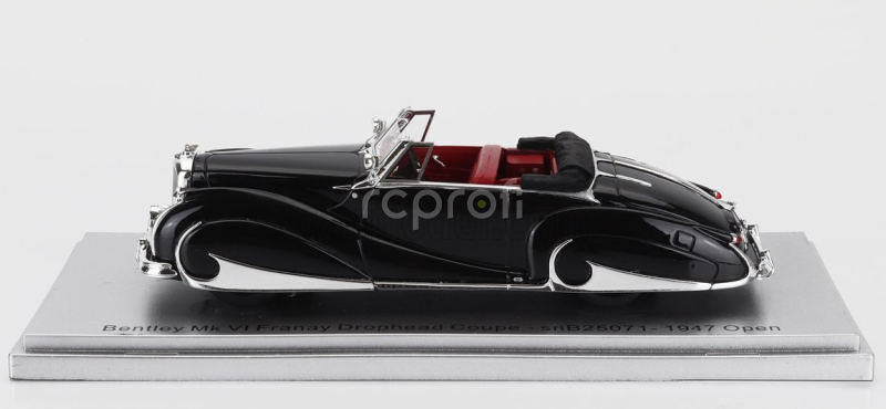 Kess-model Bentley Mk Vi Sn.b25071 Franay Drophead Coupe Cabriolet Open 1947 1:43 Black