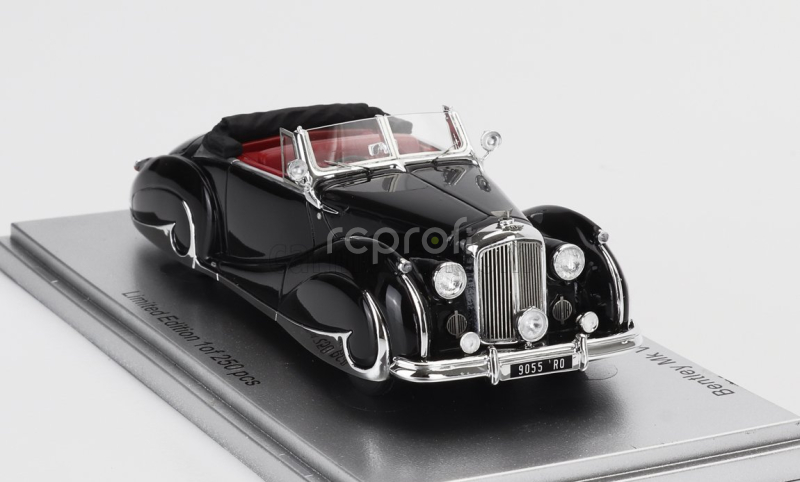Kess-model Bentley Mk Vi Sn.b25071 Franay Drophead Coupe Cabriolet Open 1947 1:43 Black