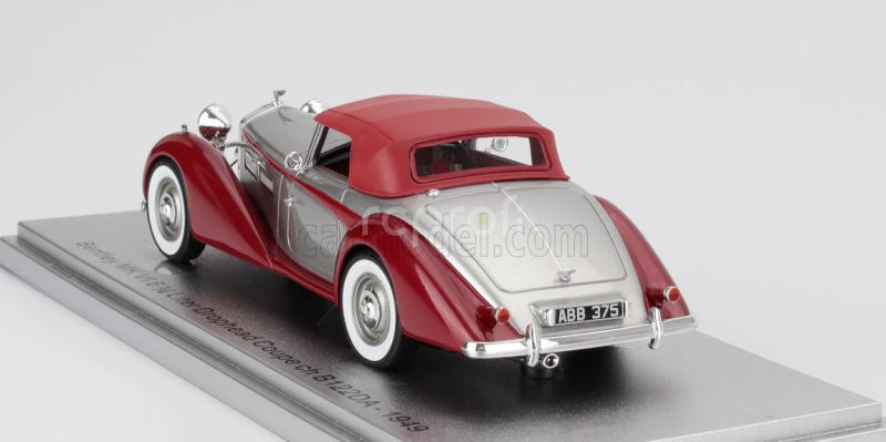 Kess-model Bentley Mkvi Drophead Ch.b122da Coupe Cabriolet Closed 1949 1:43 Silver Red