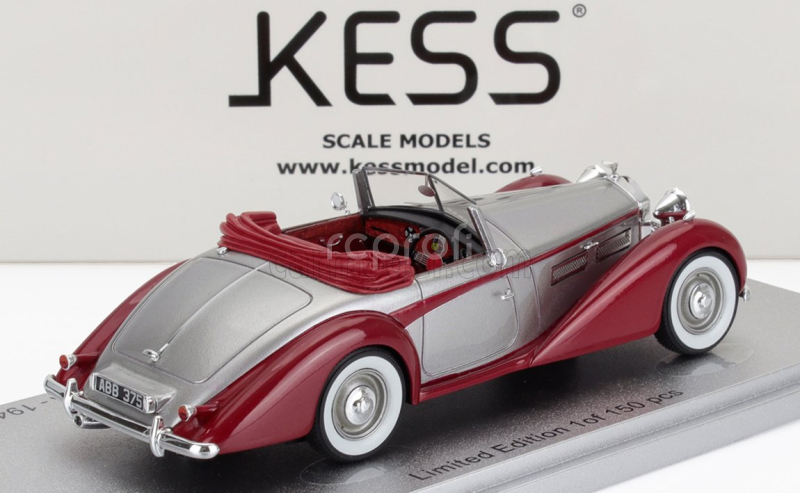 Kess-model Bentley Mkvi Drophead Ch.b122da Coupe Cabriolet Open 1949 1:43 Silver Red