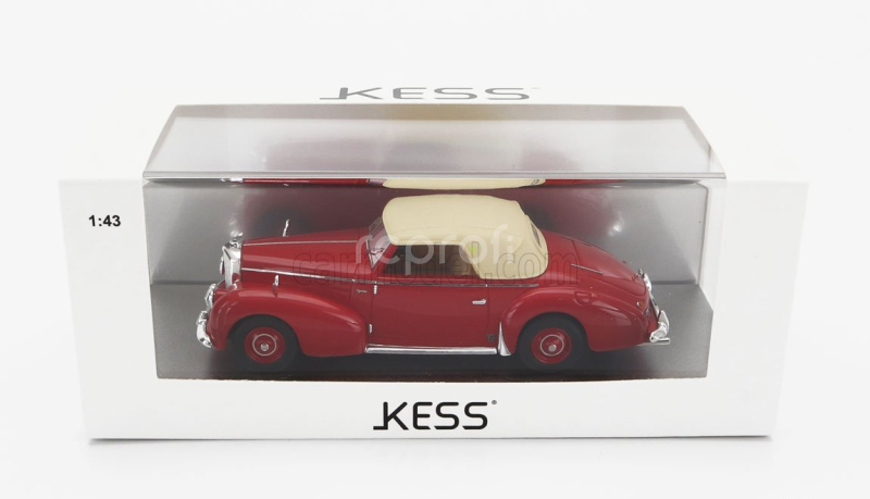 Kess-model Bentley Mkvi Drophead Coupe Graber Cabriolet Closed 1948 1:43 Červený Krém