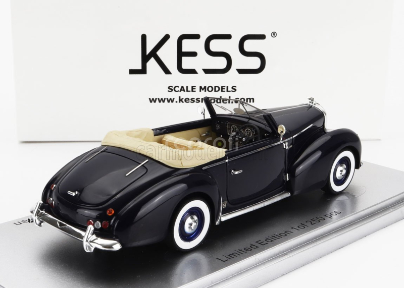 Kess-model Bentley Mkvi Drophead Coupe Graber Cabriolet Open 1948 1:43 Blue