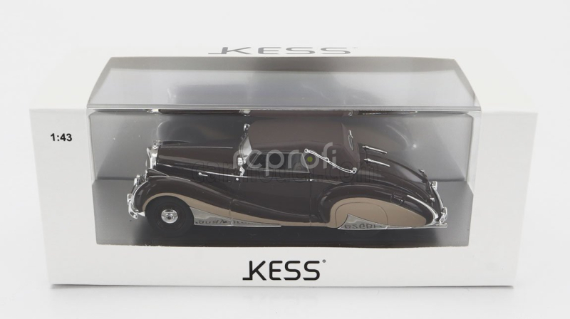 Kess-model Bentley Mkvi Franay Snb26bh Drophead Coupe Cabriolet Closed 1947 1:43 Hnědý Krém