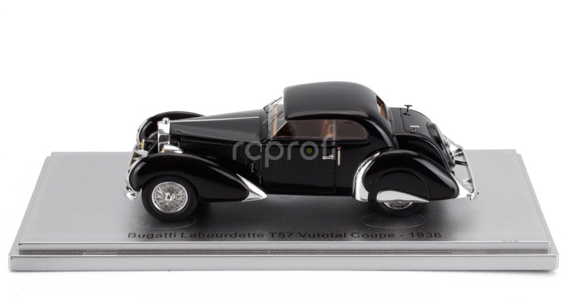Kess-model Bugatti T57 Labourdette Vutotal Coupe 1936 1:43 Black