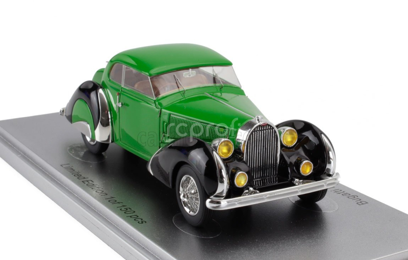 Kess-model Bugatti T57 Labourdette Vutotal Coupe 1936 1:43 Zelená Černá