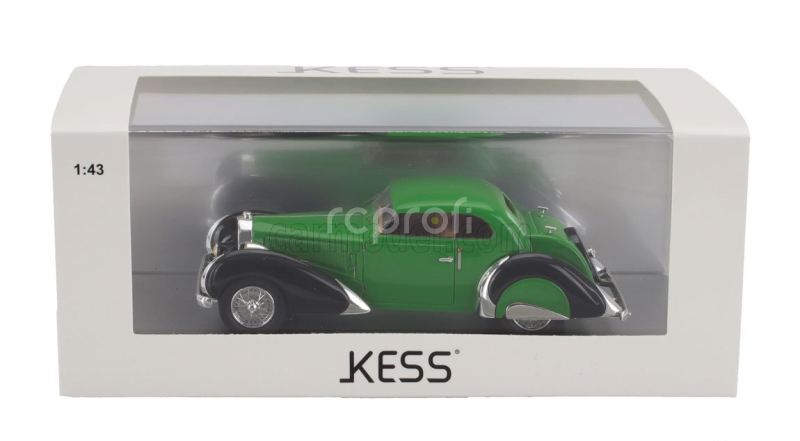 Kess-model Bugatti T57 Labourdette Vutotal Coupe 1936 1:43 Zelená Černá