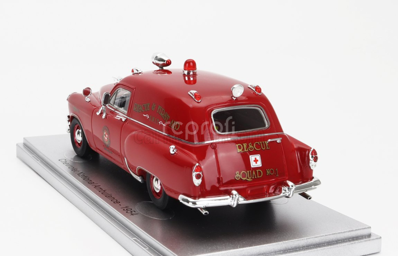 Kess-model Chevrolet National Ambulance Royal Oak Michigan Fire Protection Fire Engine 1954 1:43 Red